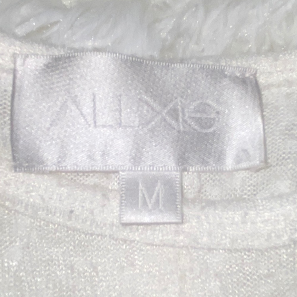 Alexis Ultra Sheer white sweater top - Picture 4 of 6